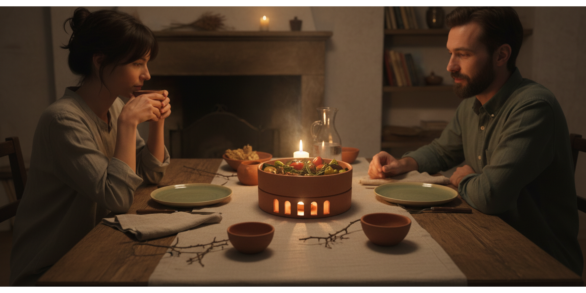 Terracota Mérida in dining scene